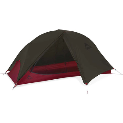 MSR® FreeLite™ 1 „V2“ Ultraleichtes 1-Personen-Backpacking-Zelt aufgebaut.