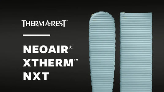 Zwei aufgeblasene Isomatten, Marke Therm-a-Rest, Modell NeoAir XTherm NXT.