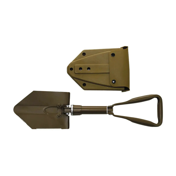 Zusammenklappbare Militärschaufel mit Tragetasche für Outdoor-Abenteuer: MFH® BW Klappspaten, 3-teilig.