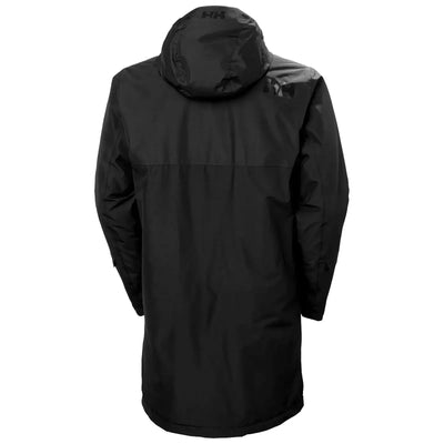 Helly Hansen® Rigging Insulated Raincoat für Herren mit Kapuze auf weißem Hintergrund.