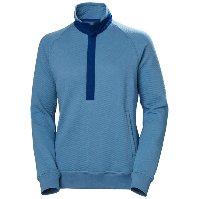 Blauer Helly Hansen® Lillo Outdoor-Pullover für Damen mit Stehkragen.