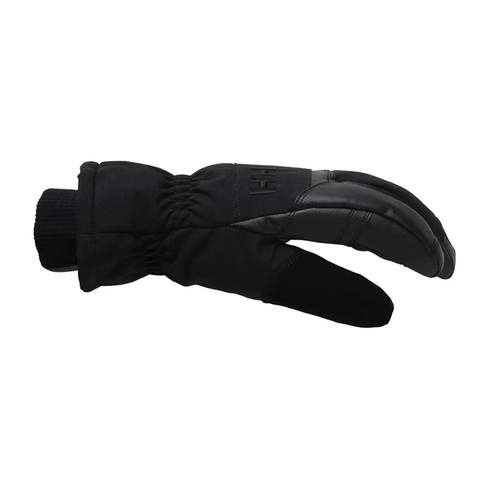Ein einzelner Unisex-All-Mountain-Handschuh von Helly Hansen® mit strukturiertem Griff auf weißem Hintergrund.