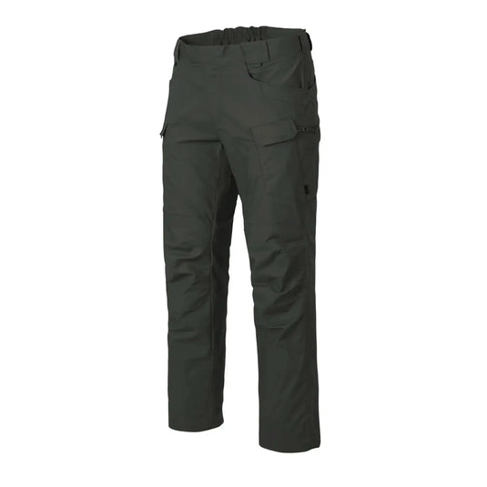 Helikon-Tex® Urban Tactical Pants – Polycotton Ripstop in Olivgrün, isoliert auf weißem Hintergrund.