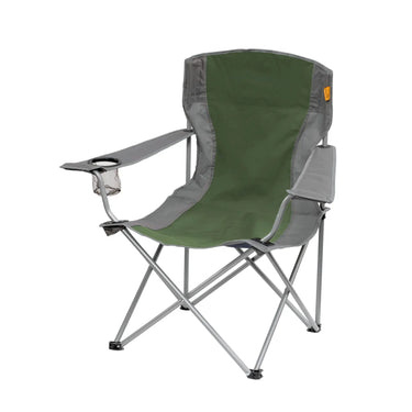 Easy Camp® klappbarer Campingstuhl mit Armlehne und Becherhalter.