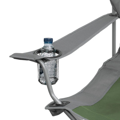 Ein leichtgewichtiger Easy Camp® Klappbarer Campingstuhl mit einem klappbaren Design und einer Netztasche für Wasserflaschen.