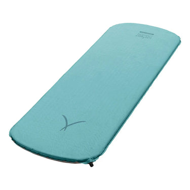 Aufblasbare Grand Canyon® Hattan 3.8 Camping-Isomatte in hellblauer Farbe, selbstaufblasend für zusätzlichen Komfort.