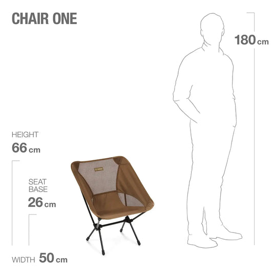 Produktvergleich der Abmessungen mit einem durchschnittlichen menschlichen Höhenreferenzpunkt unter Berücksichtigung der Leichtigkeit des Helinox Chair One.
Produktname: Helinox Chair One
Markenname: Helinox