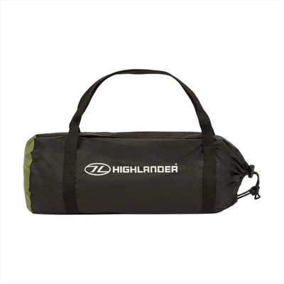 Schwarz-grüne HIGHLANDER® Blackthorn Reisetasche mit Schultergurt.