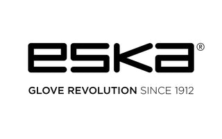 Firmenlogo von ESKA, Slogan "GLOVE REVOLUTION SINCE 1912".