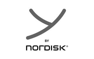 Logo von Nordisk mit einem stilisierten Buchstaben Y über dem Markennamen.