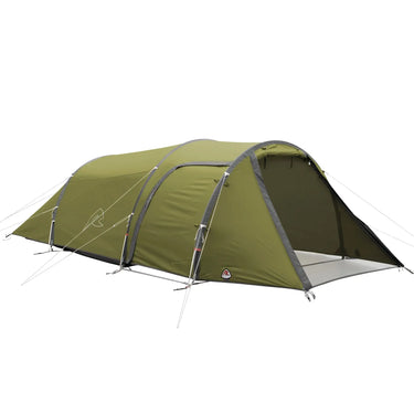 Robens® 4-Personen Zelt Voyager Versa 4 Zelt aufgebaut im Freien für ein Outdoor-Abenteuer.