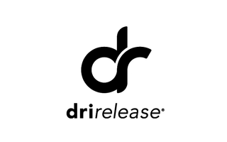 Schwarz-weißes Logo mit den stilisierten Buchstaben „dr“ und dem Text „drirelease®“ darunter.